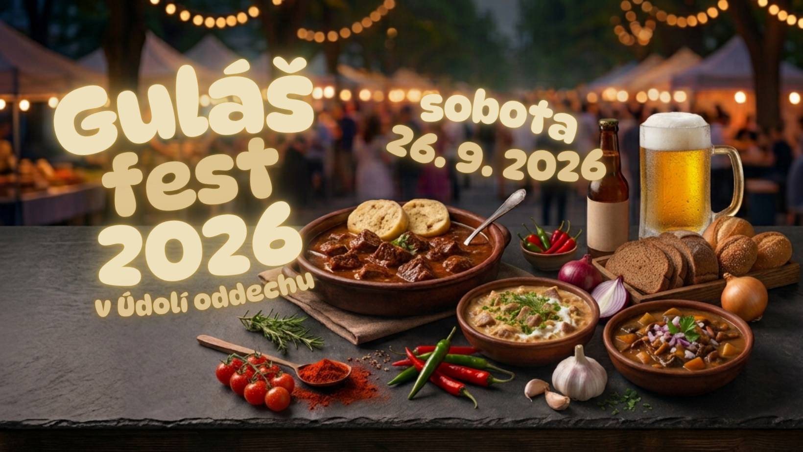 Plakát Gulášfestu 2026 v Údolí oddechu